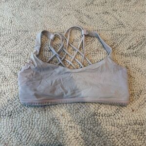 Light pink lululemon free to be bra
